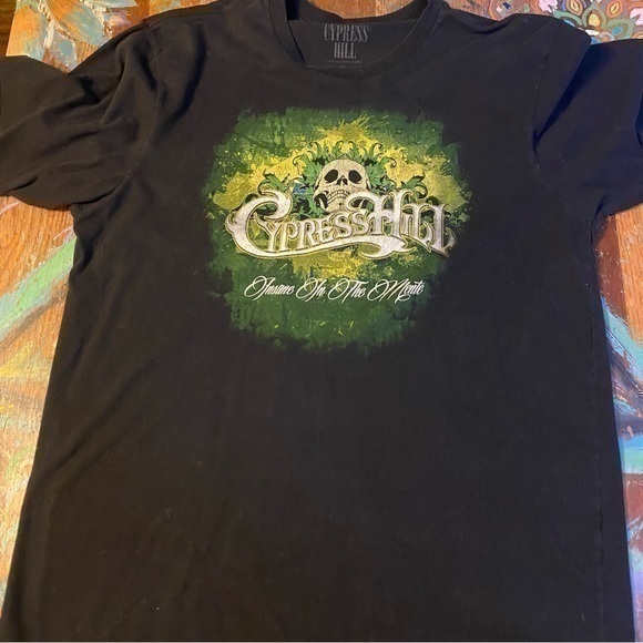 Really Cool Cypress Hill Black and Green Tour Shirt Size XL - Picture 1 of 6